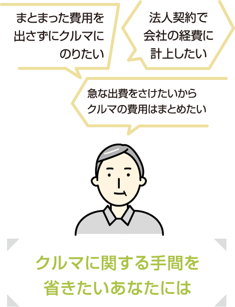 クルマに関する手間を省きたいあなたには